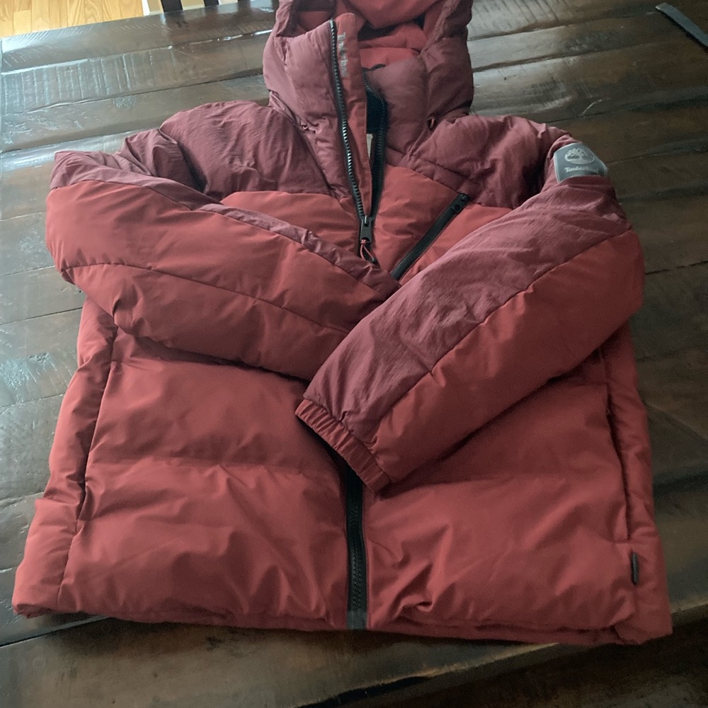 Timberland Red Puffer Jacket
